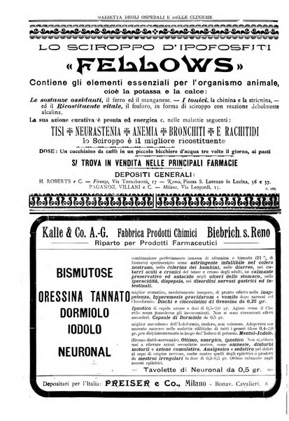 Gazzetta degli ospedali e delle cliniche