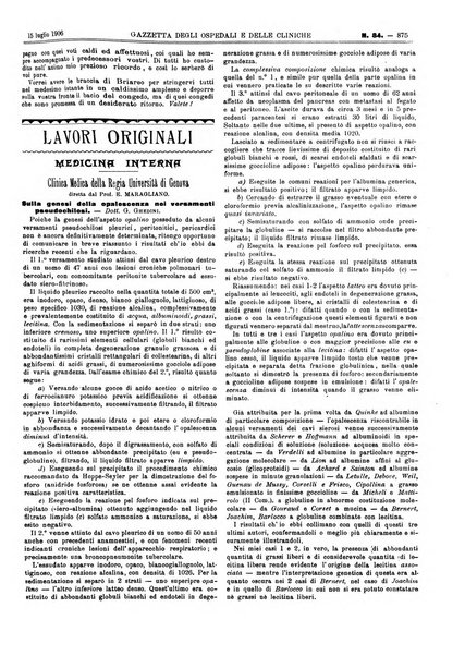 Gazzetta degli ospedali e delle cliniche