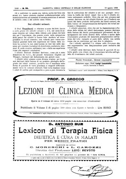 Gazzetta degli ospedali e delle cliniche