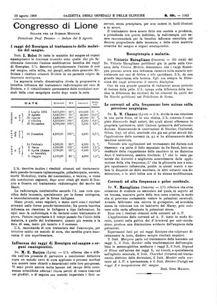 Gazzetta degli ospedali e delle cliniche