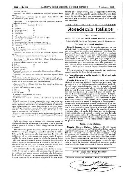 Gazzetta degli ospedali e delle cliniche