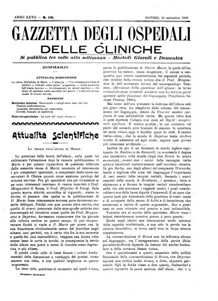 Gazzetta degli ospedali e delle cliniche