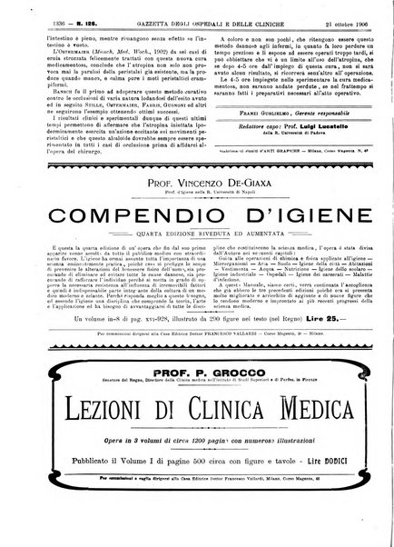 Gazzetta degli ospedali e delle cliniche