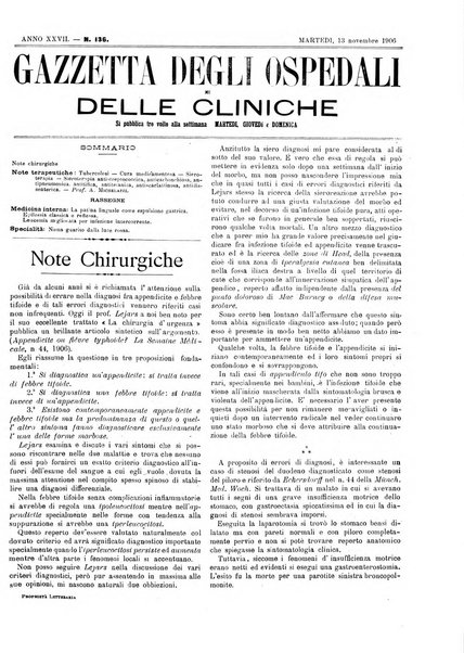 Gazzetta degli ospedali e delle cliniche