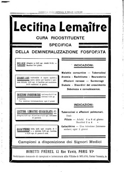 Gazzetta degli ospedali e delle cliniche