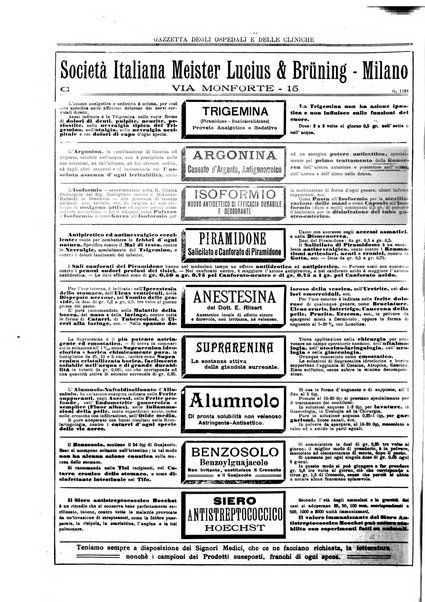 Gazzetta degli ospedali e delle cliniche