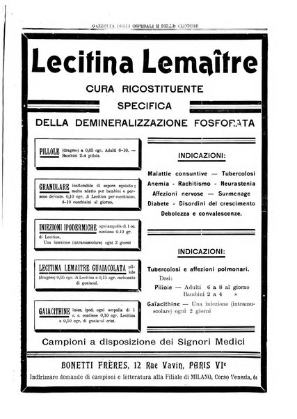 Gazzetta degli ospedali e delle cliniche