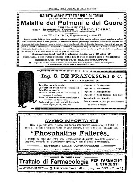 Gazzetta degli ospedali e delle cliniche