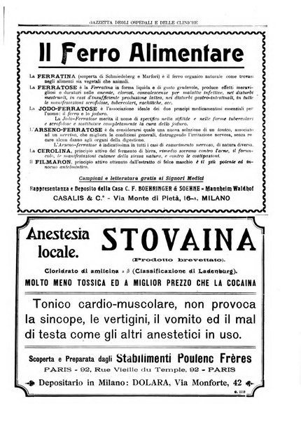 Gazzetta degli ospedali e delle cliniche