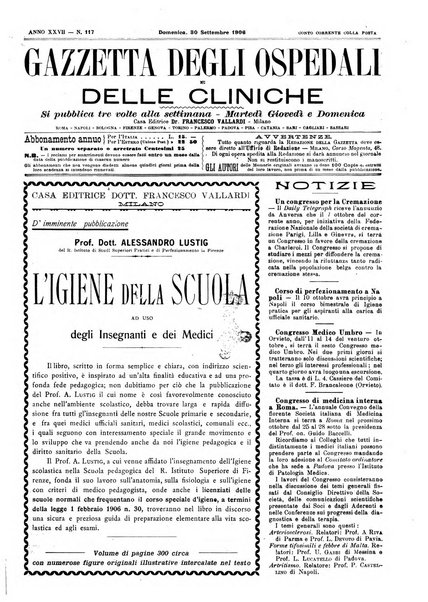 Gazzetta degli ospedali e delle cliniche