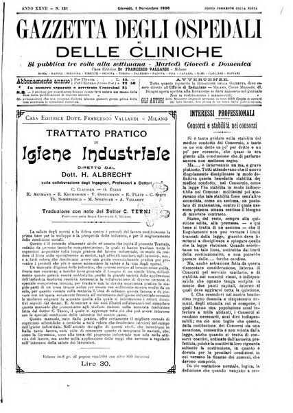 Gazzetta degli ospedali e delle cliniche