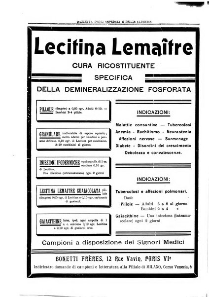 Gazzetta degli ospedali e delle cliniche