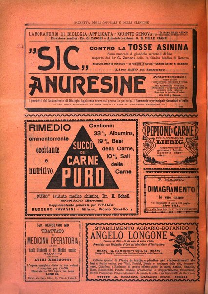 Gazzetta degli ospedali e delle cliniche