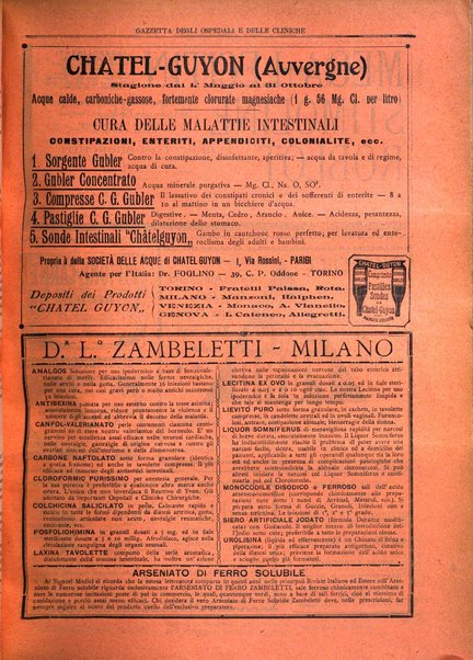 Gazzetta degli ospedali e delle cliniche