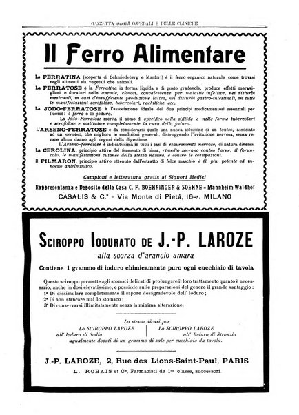 Gazzetta degli ospedali e delle cliniche