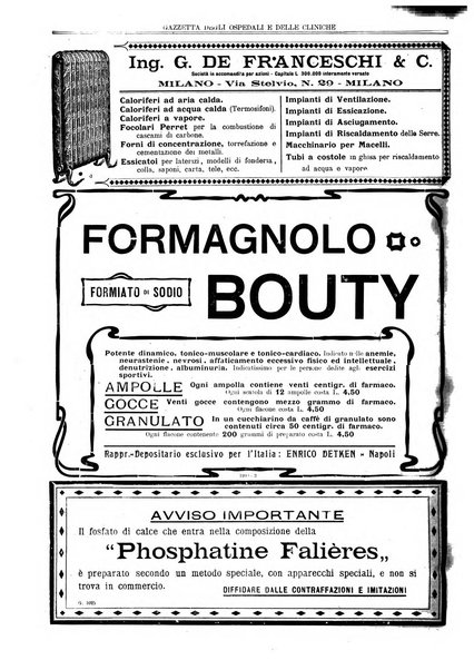 Gazzetta degli ospedali e delle cliniche