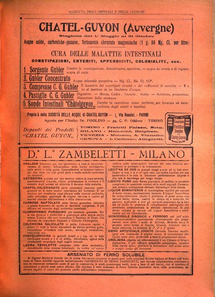 Gazzetta degli ospedali e delle cliniche