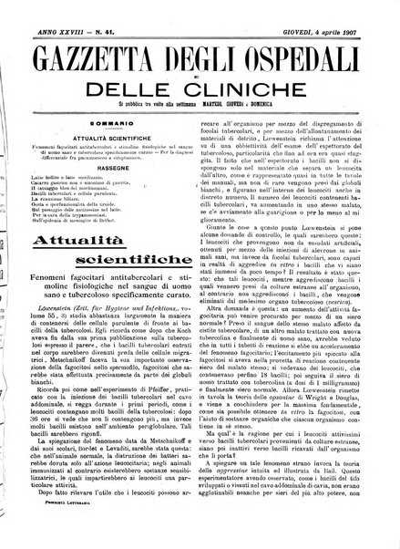 Gazzetta degli ospedali e delle cliniche