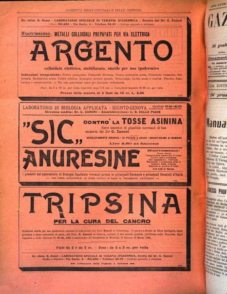 Gazzetta degli ospedali e delle cliniche