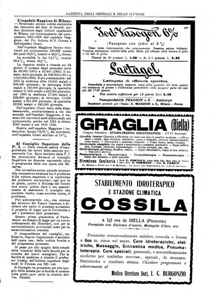 Gazzetta degli ospedali e delle cliniche