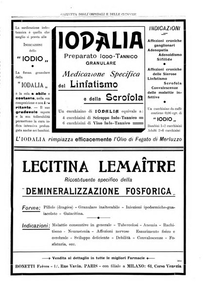 Gazzetta degli ospedali e delle cliniche