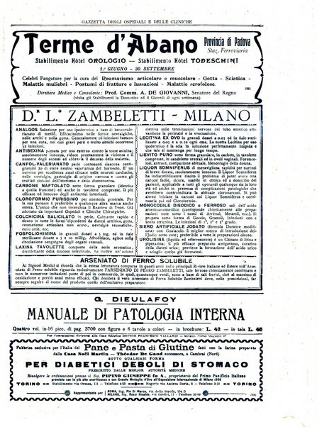 Gazzetta degli ospedali e delle cliniche