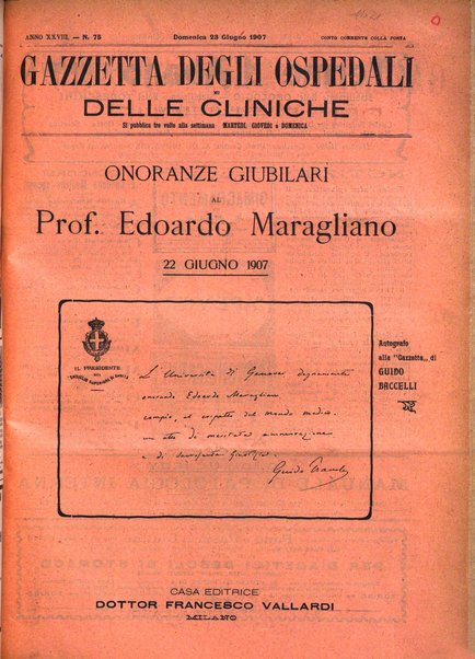 Gazzetta degli ospedali e delle cliniche