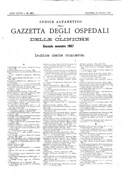 Gazzetta degli ospedali e delle cliniche