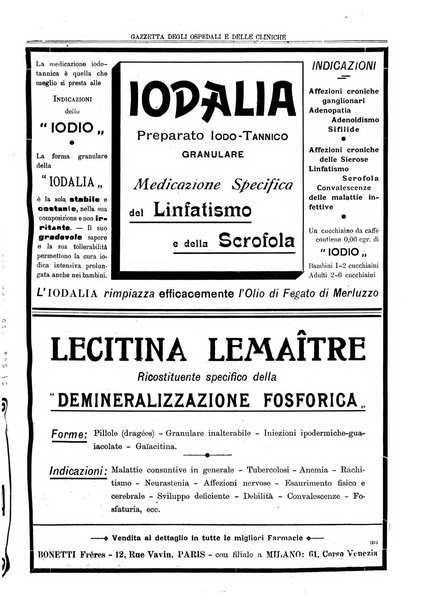 Gazzetta degli ospedali e delle cliniche