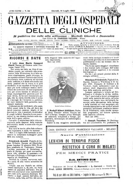 Gazzetta degli ospedali e delle cliniche