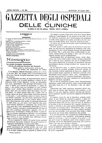 Gazzetta degli ospedali e delle cliniche