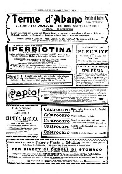 Gazzetta degli ospedali e delle cliniche