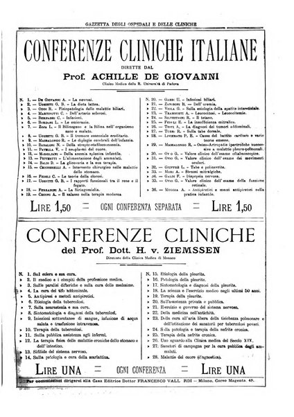 Gazzetta degli ospedali e delle cliniche