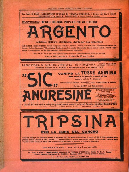 Gazzetta degli ospedali e delle cliniche