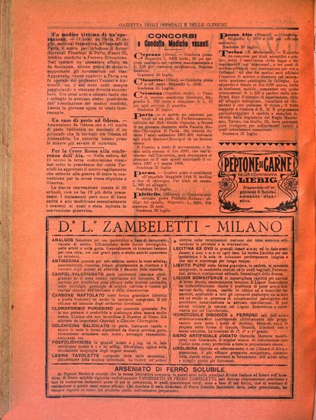 Gazzetta degli ospedali e delle cliniche