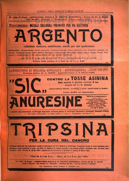 Gazzetta degli ospedali e delle cliniche