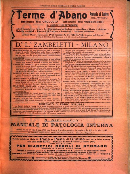 Gazzetta degli ospedali e delle cliniche