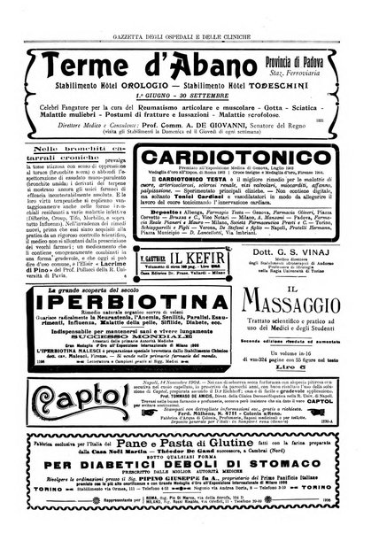 Gazzetta degli ospedali e delle cliniche