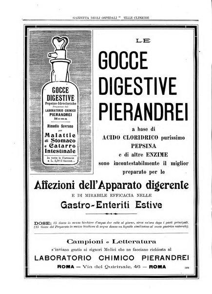 Gazzetta degli ospedali e delle cliniche