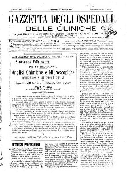 Gazzetta degli ospedali e delle cliniche