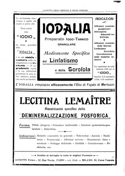 Gazzetta degli ospedali e delle cliniche