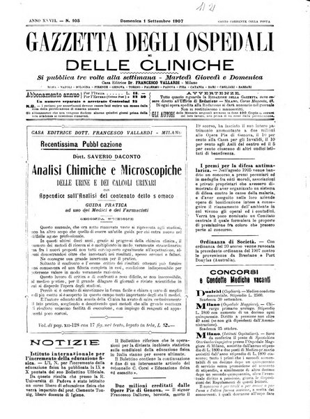 Gazzetta degli ospedali e delle cliniche