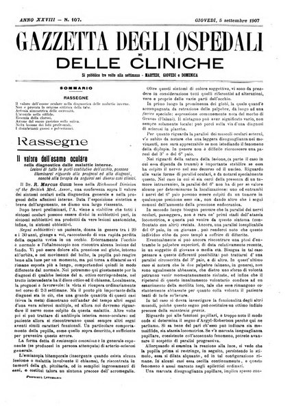 Gazzetta degli ospedali e delle cliniche