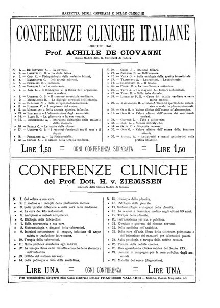 Gazzetta degli ospedali e delle cliniche