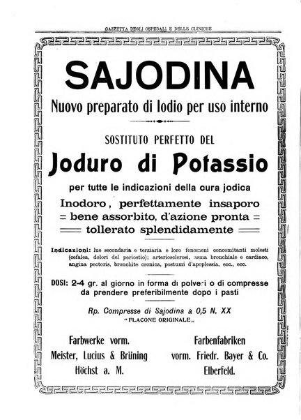 Gazzetta degli ospedali e delle cliniche