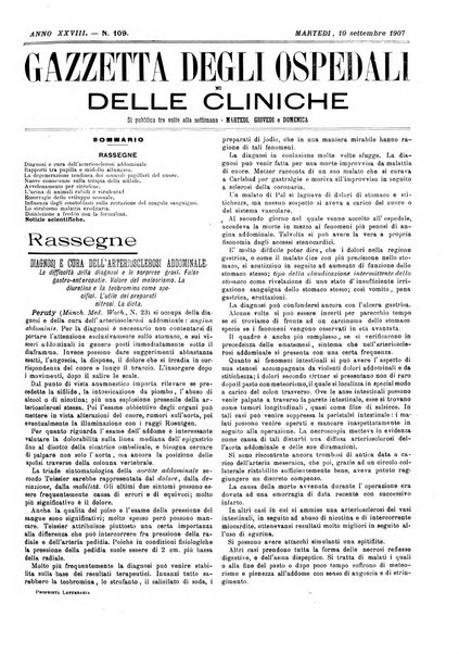 Gazzetta degli ospedali e delle cliniche