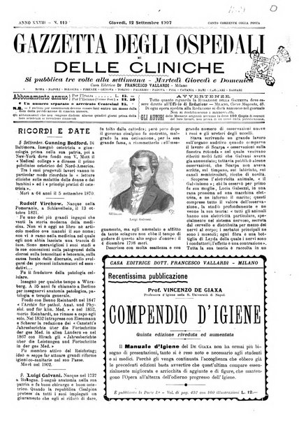 Gazzetta degli ospedali e delle cliniche