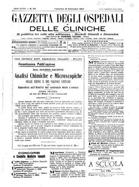 Gazzetta degli ospedali e delle cliniche