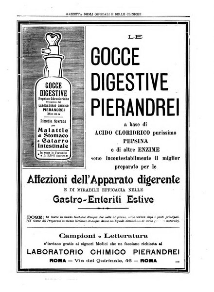 Gazzetta degli ospedali e delle cliniche