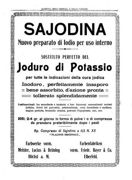 Gazzetta degli ospedali e delle cliniche